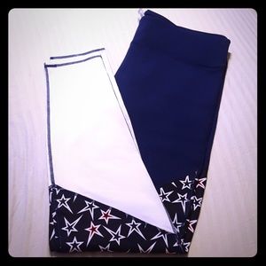 Festive Red, White, and Blue Leggings